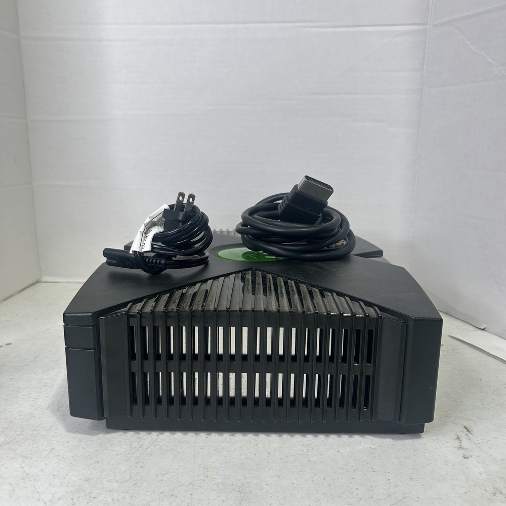 Microsoft Xbox Original Console Bundle Black 2001 Model 2 Controllers AV Power - Picture 7 of 11